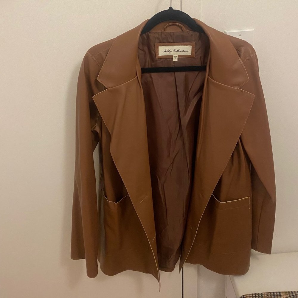 Brown Nordstrom long blazer